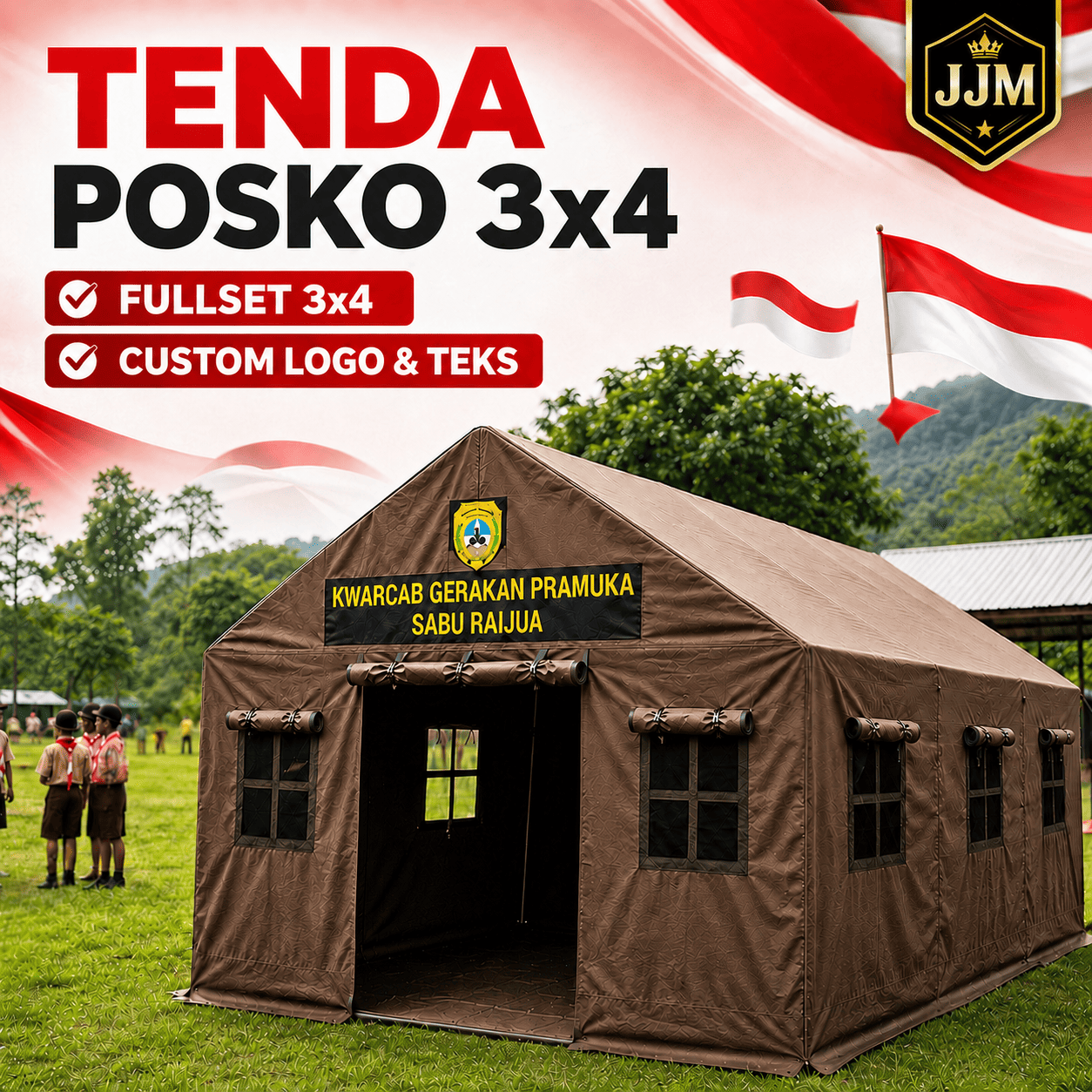 Tenda Posko Pramuka 3x4 Premium